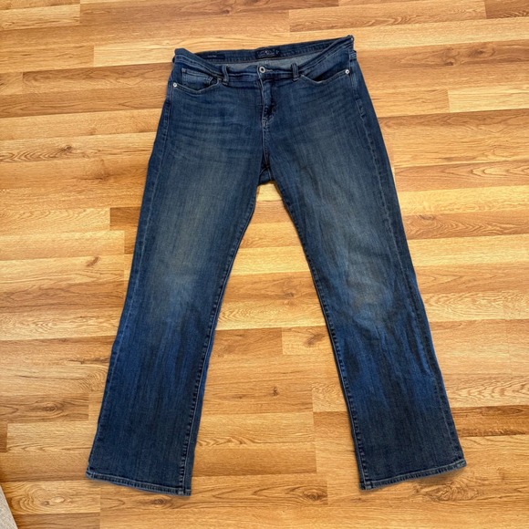 Lucky Brand Easy Rider Women's Jeans Sz 16/33 Bootcut Dark Wash Plus Denim - Picture 1 of 12